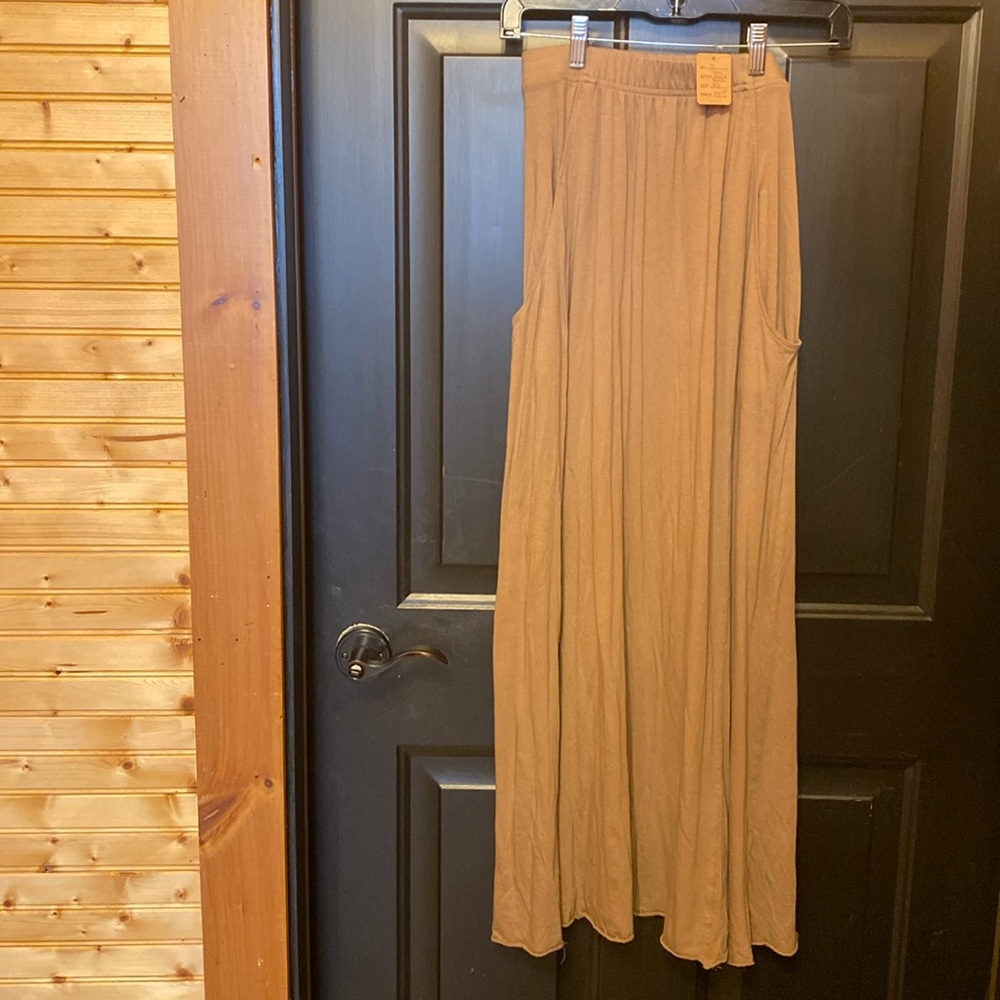 Free People Beach Brown Maxi Skirt